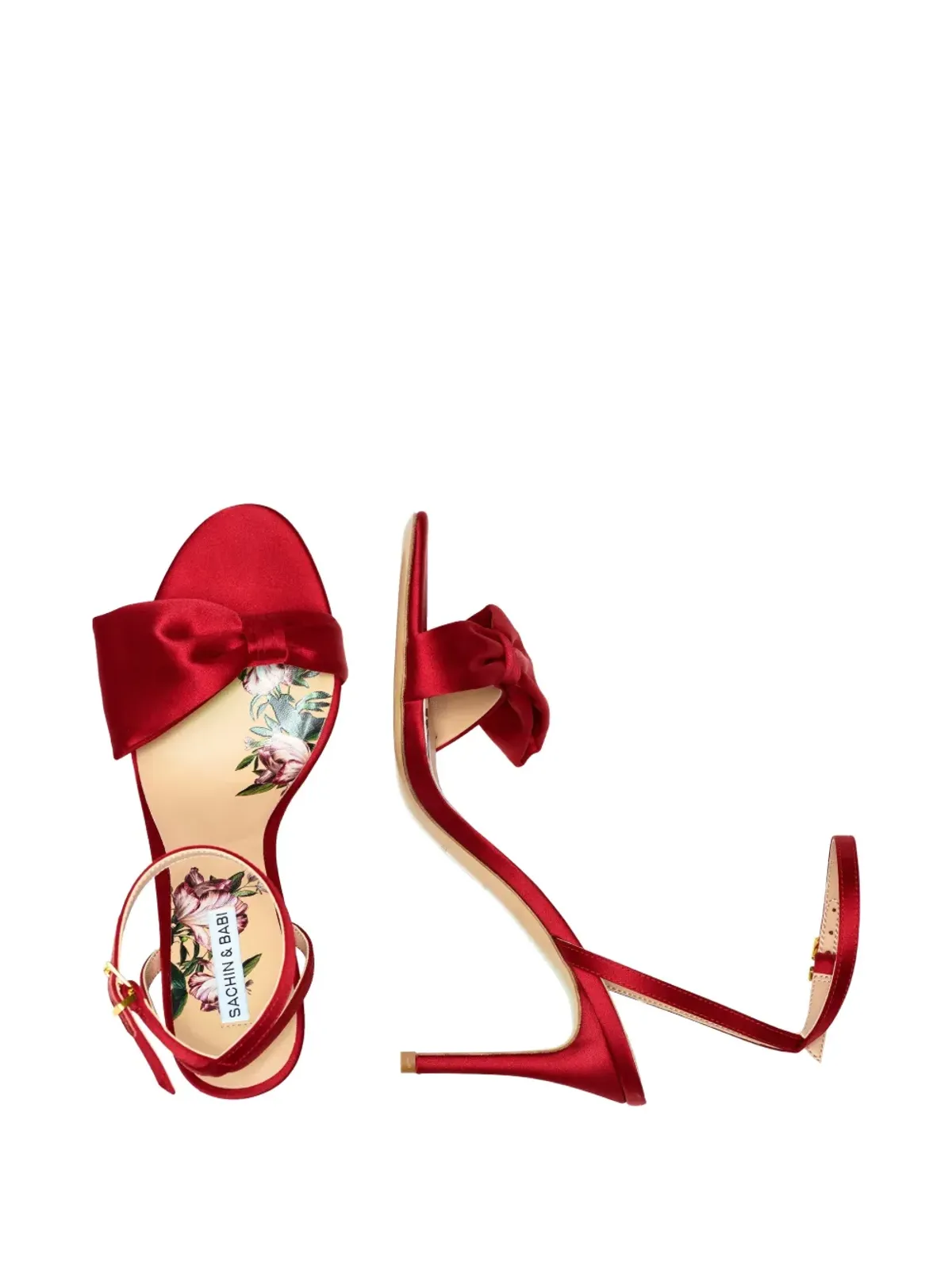 Sachin & Babi Chelsea bow-detail sandals - Red - 画像3