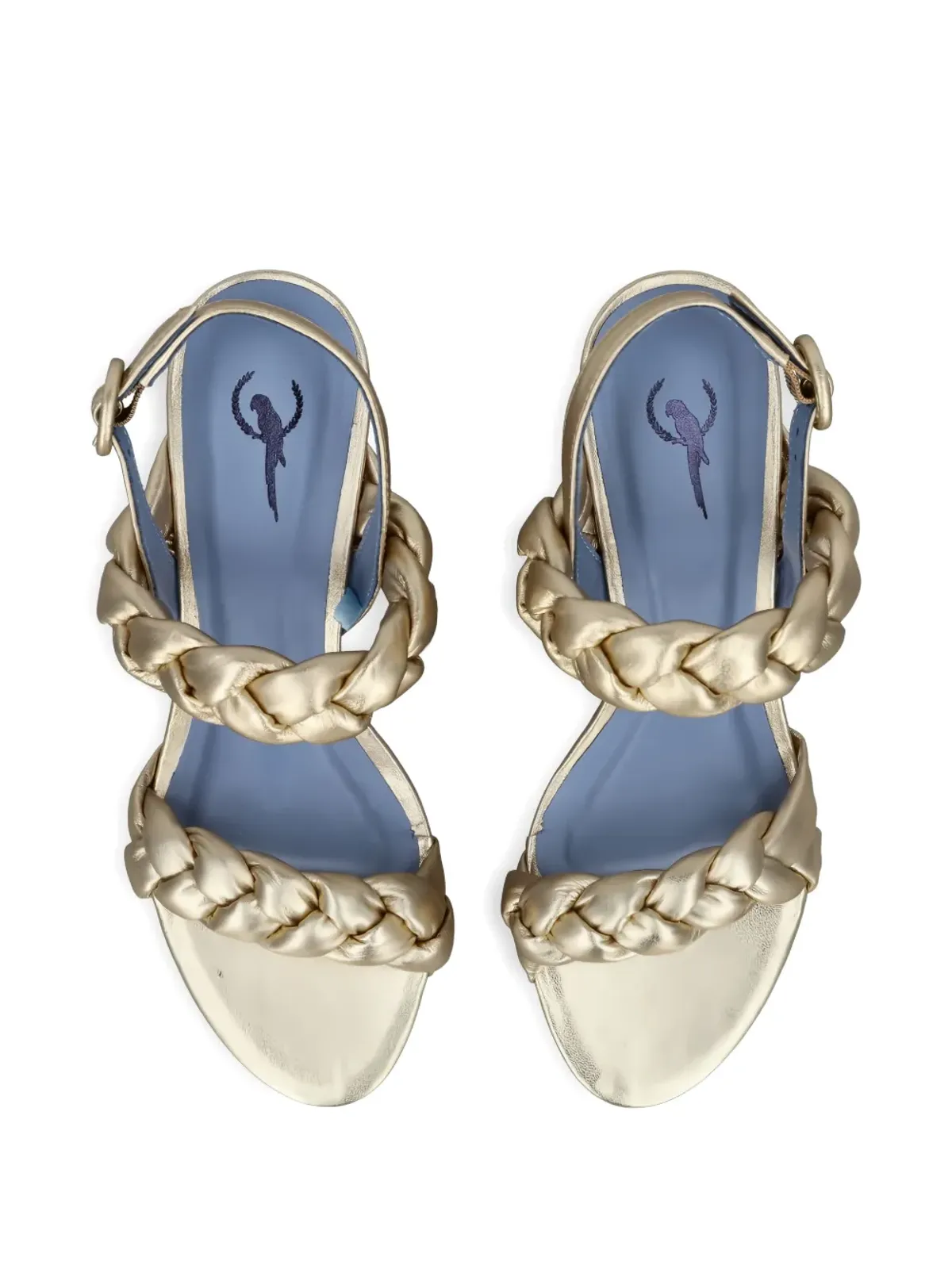 Bird&Co braided sandals - Gold - 画像3
