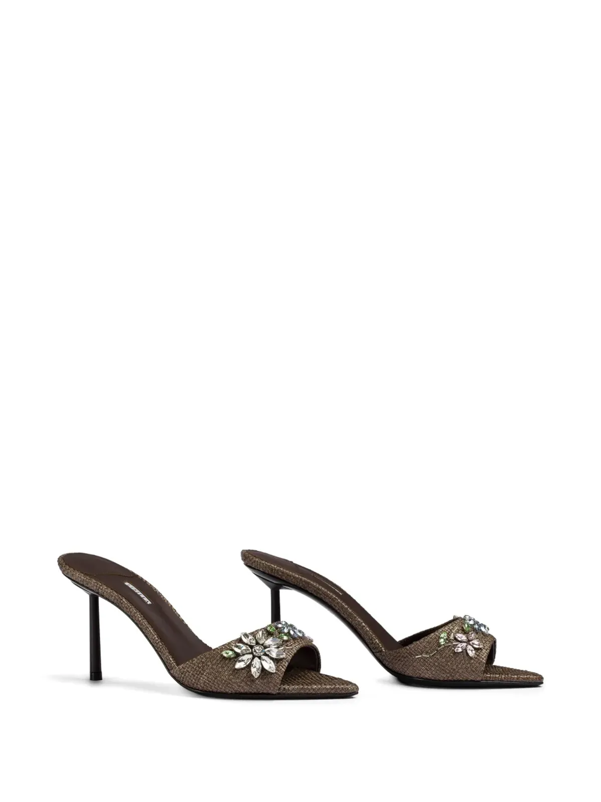 Le Silla Prairie floral-motif ヒール付きミュール - 画像2