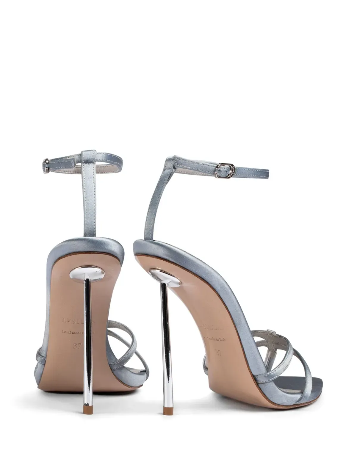 Le Silla ジゼル ストラッピー ポインテッドサンダル グレー - 画像3