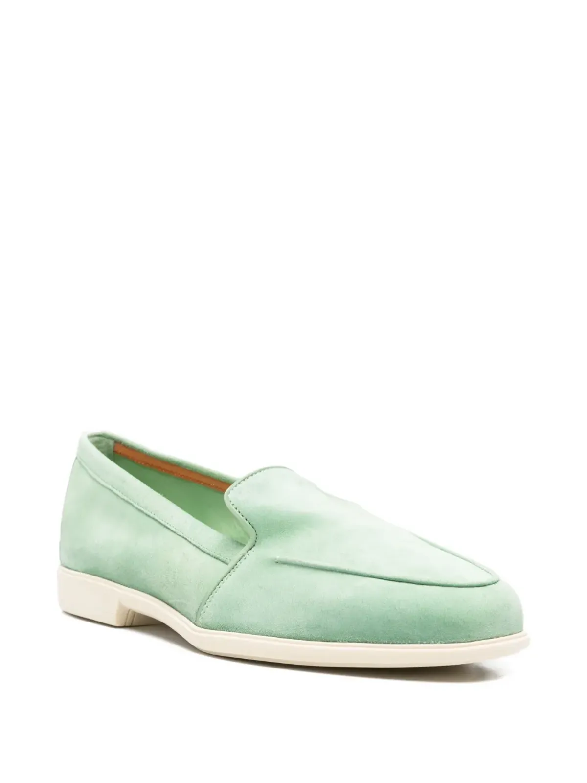 Santoni グリーン ローファー - 画像2