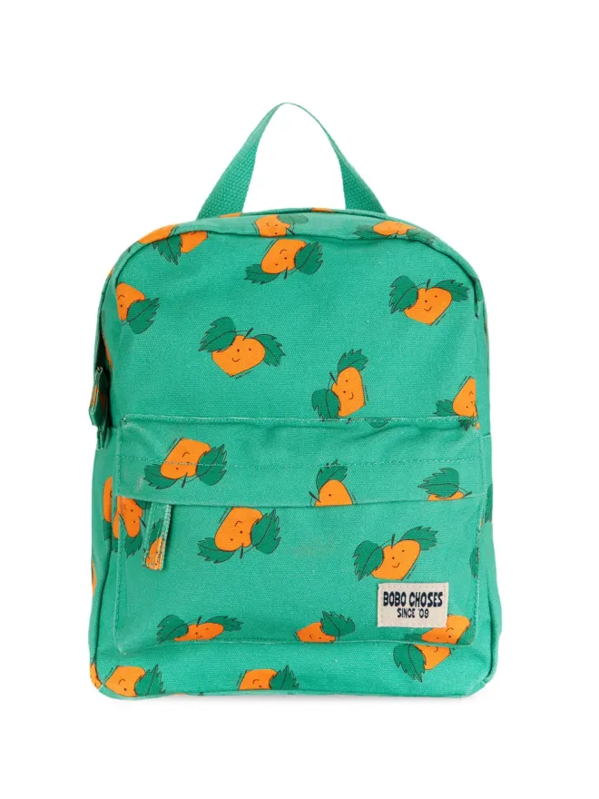 Bobo Choses Bobo Choses プリントディテール バックパック グリーンの商品画像