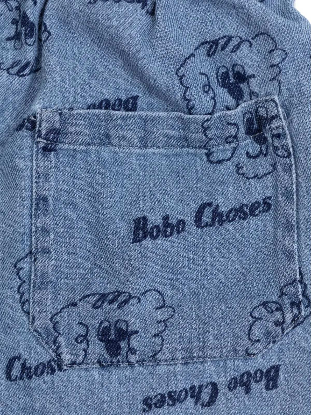 Bobo Choses プリントショーツ - ブルー - 画像4