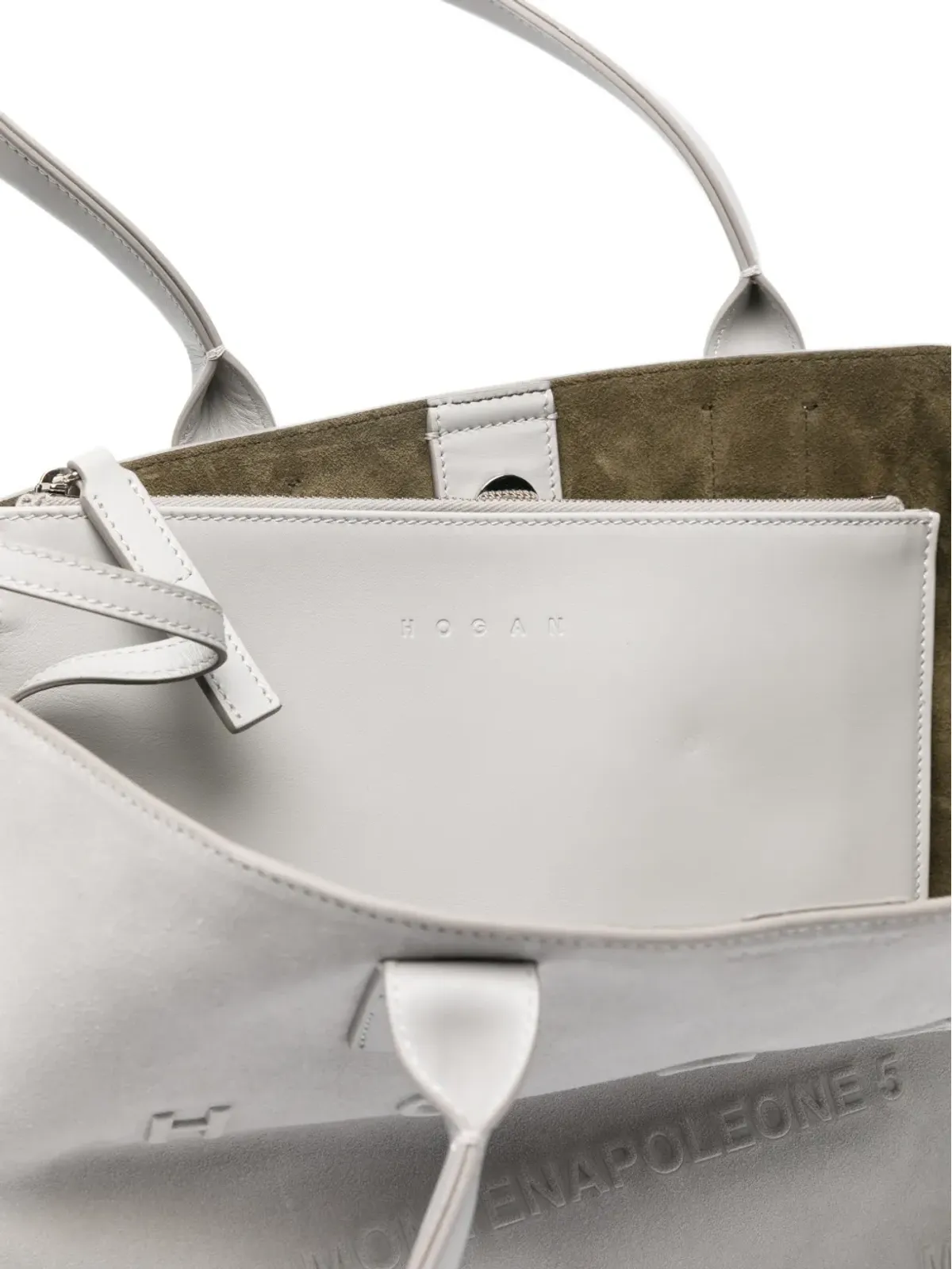 Hogan アドレス エンボス レタリング トートバッグ - 画像5