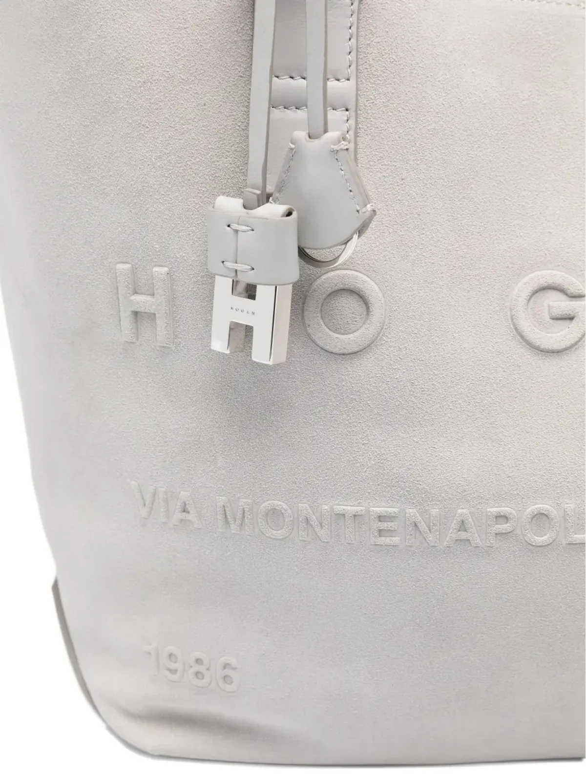 Hogan アドレス エンボス レタリング トートバッグ - 画像4