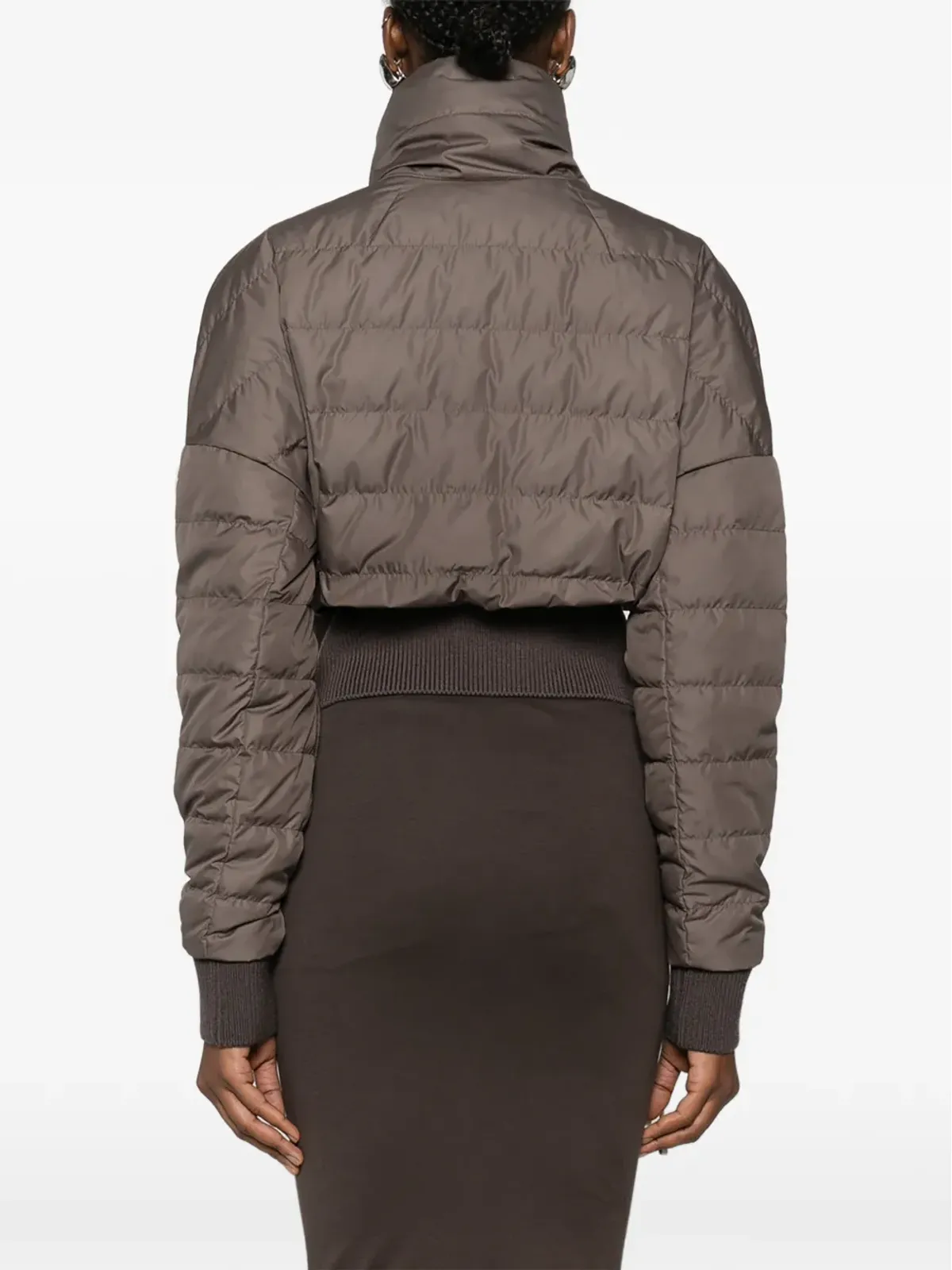 Moncler + Rick Owens クロップドファンネルジャケット - 画像4