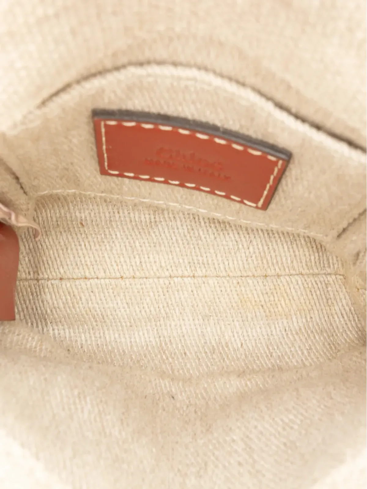 Chloé Pre-Owned 2023 ナノキャンバス ウッディ サッチェル - 画像5