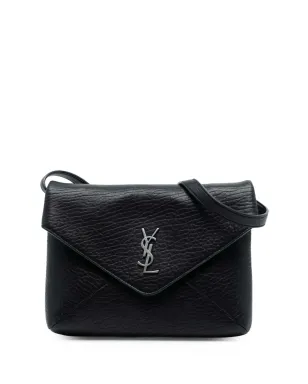 Saint Laurent Pre-Owned ラムスキン・モノグラム カサンドレ・エンベロープ・メッセンジャーバッグ（クロスボディ） - ブラック - サムネイル1
