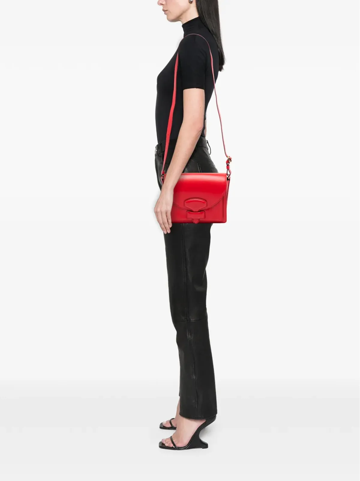 Loewe ビンテージ 2011年リミテッドエディション レザー アナグラム クロスボディバッグ - 画像2