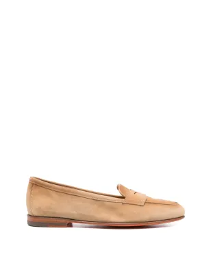 Santoni ブラウン ペニーローファー - サムネイル1