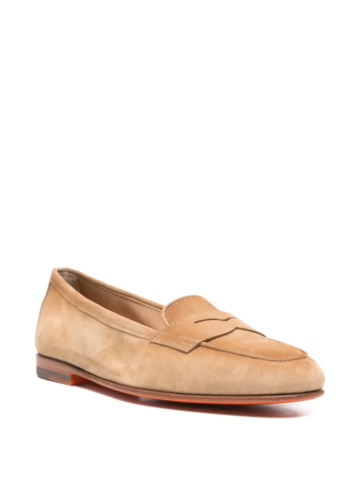 Santoni ブラウン ペニーローファー - 画像2