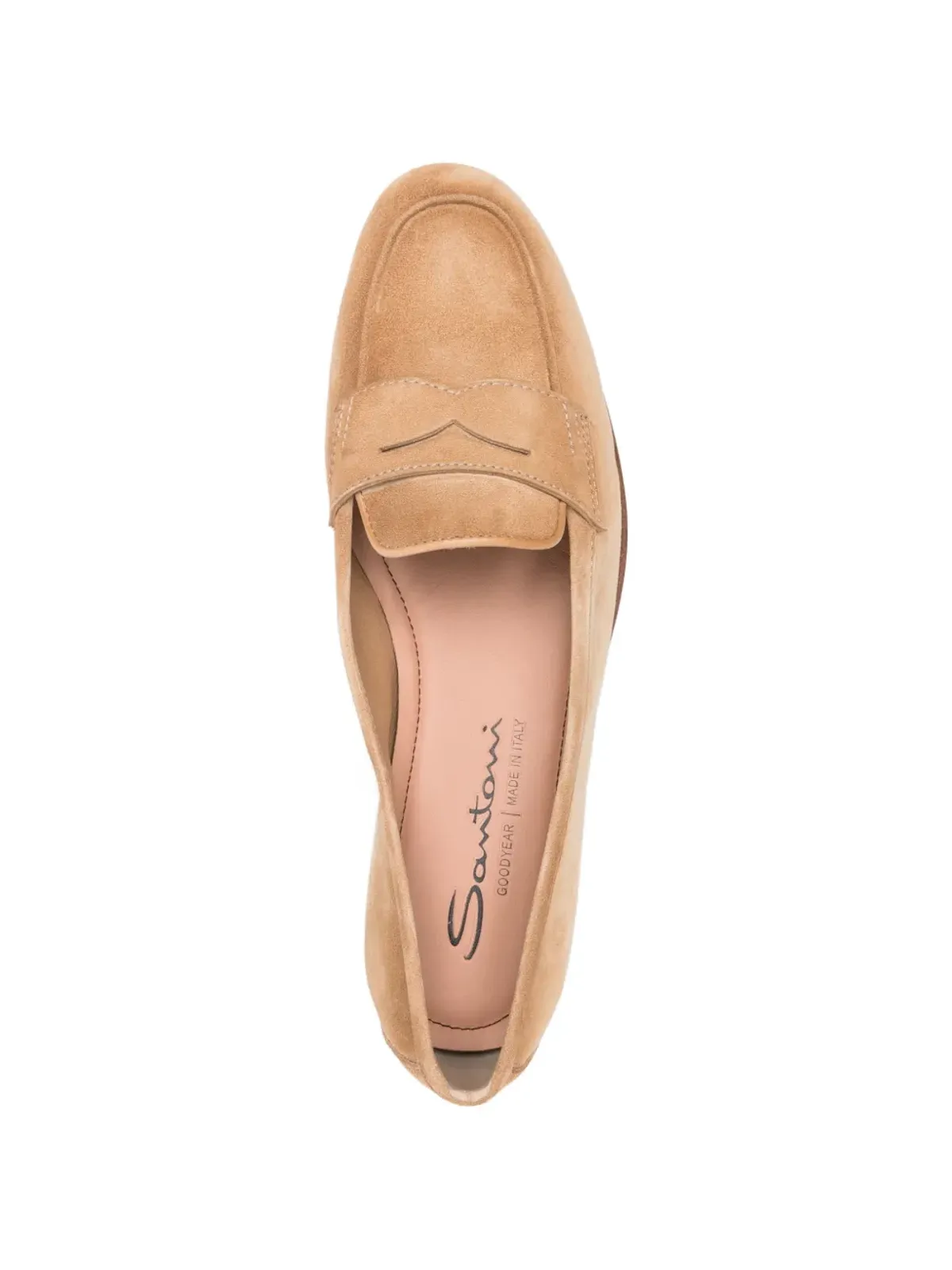 Santoni ブラウン ペニーローファー - 画像4