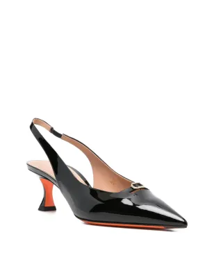 Santoni ポイントトゥー・スリングバック・パンプス - サムネイル2