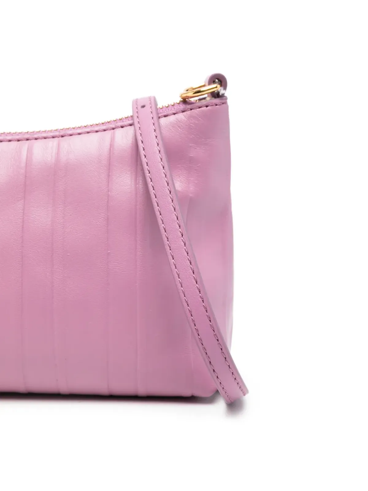 Coccinelle vertical stripes shoulder bag - Pink - 画像4