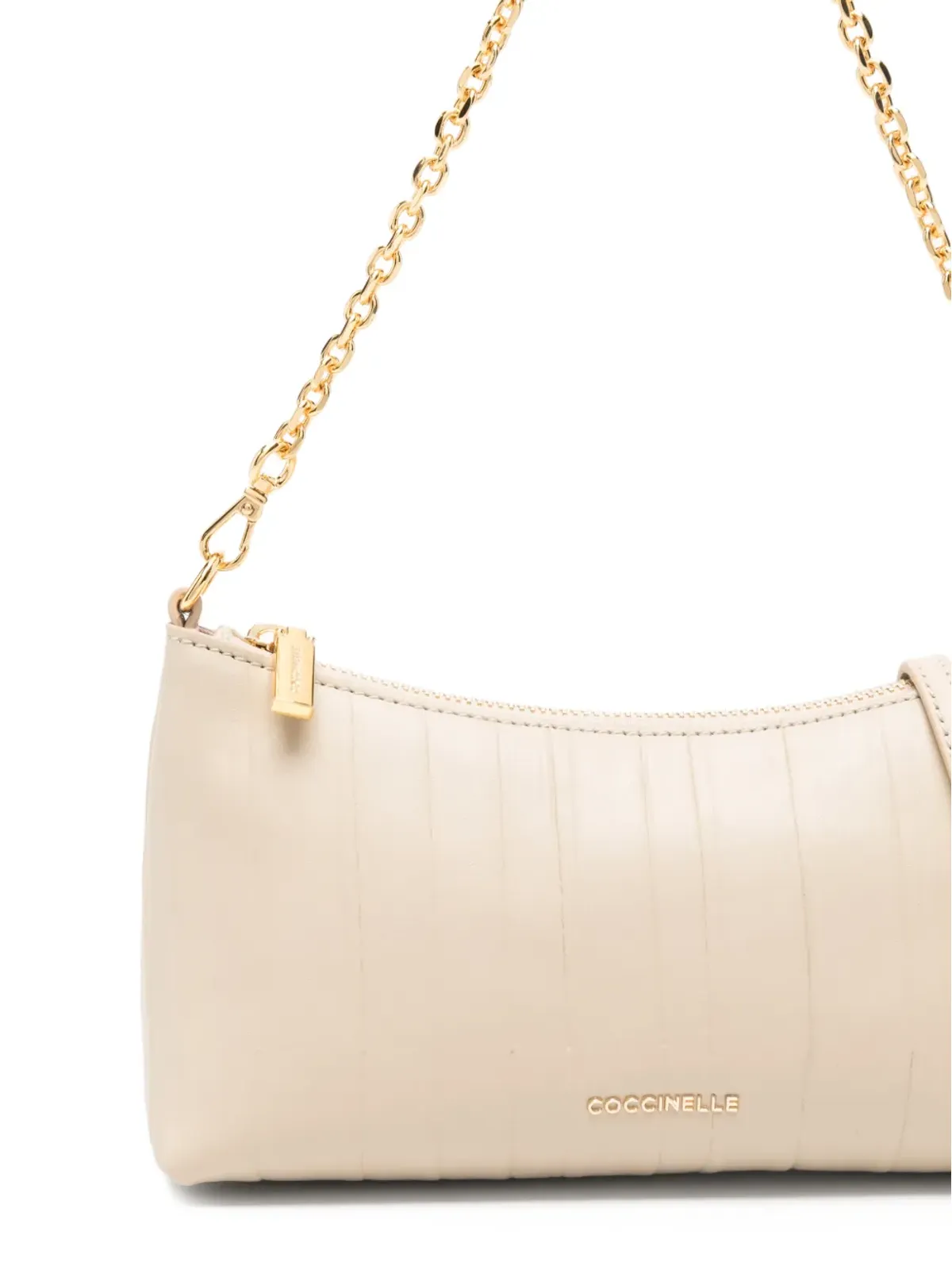 Coccinelle チェーンレザー トートバッグ - 画像4