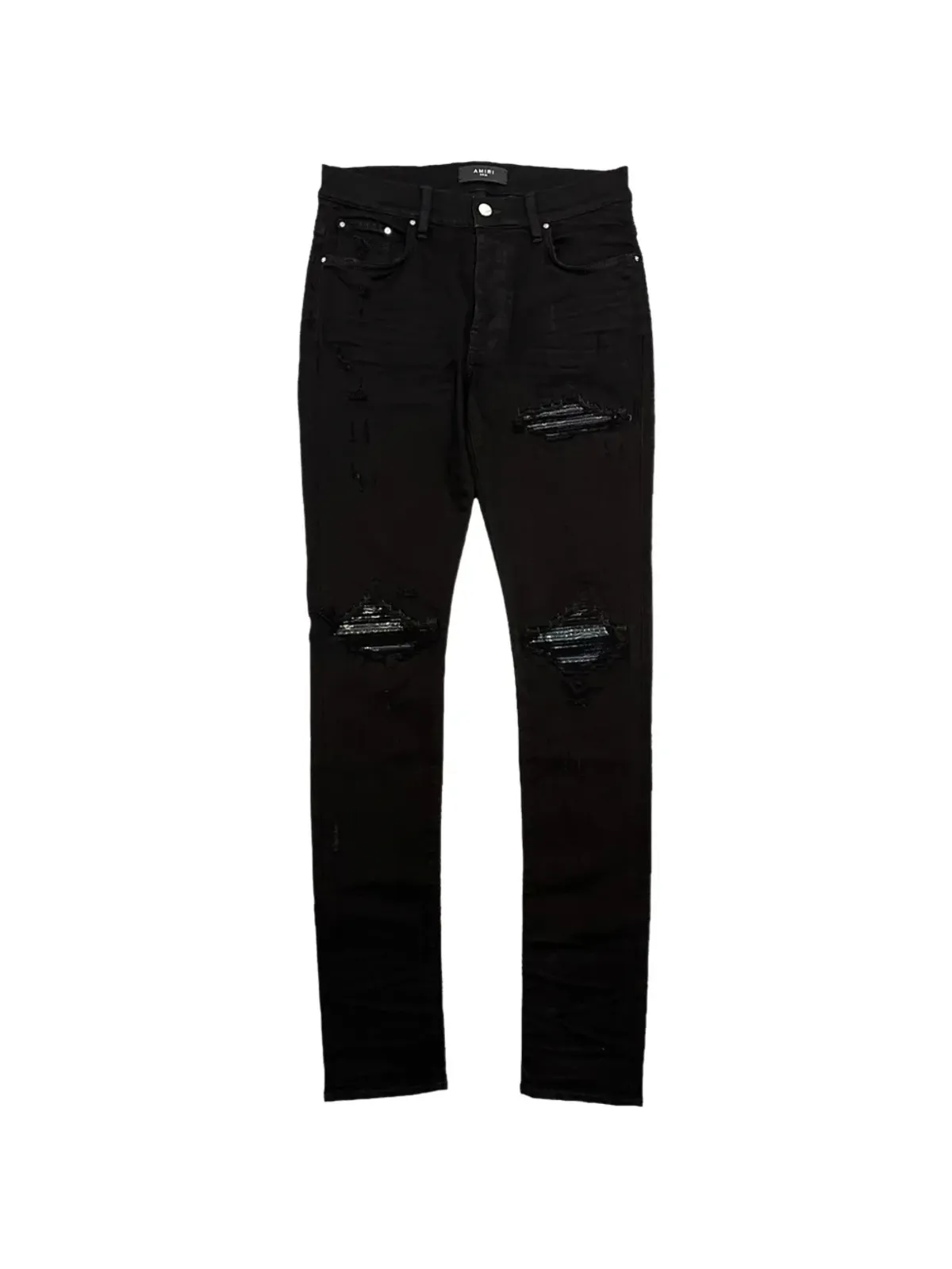 AMIRI MX1 バンダナパッチ ブラックジーンズ - 画像1