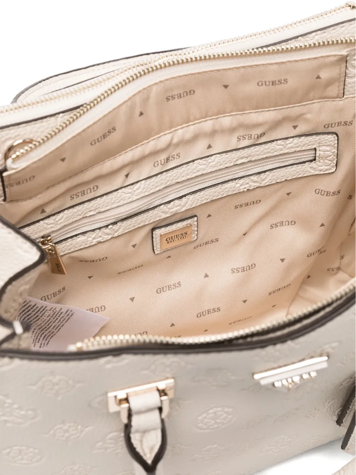 GUESS USA Cresidia II ロゴプレート トートバッグ - 画像4
