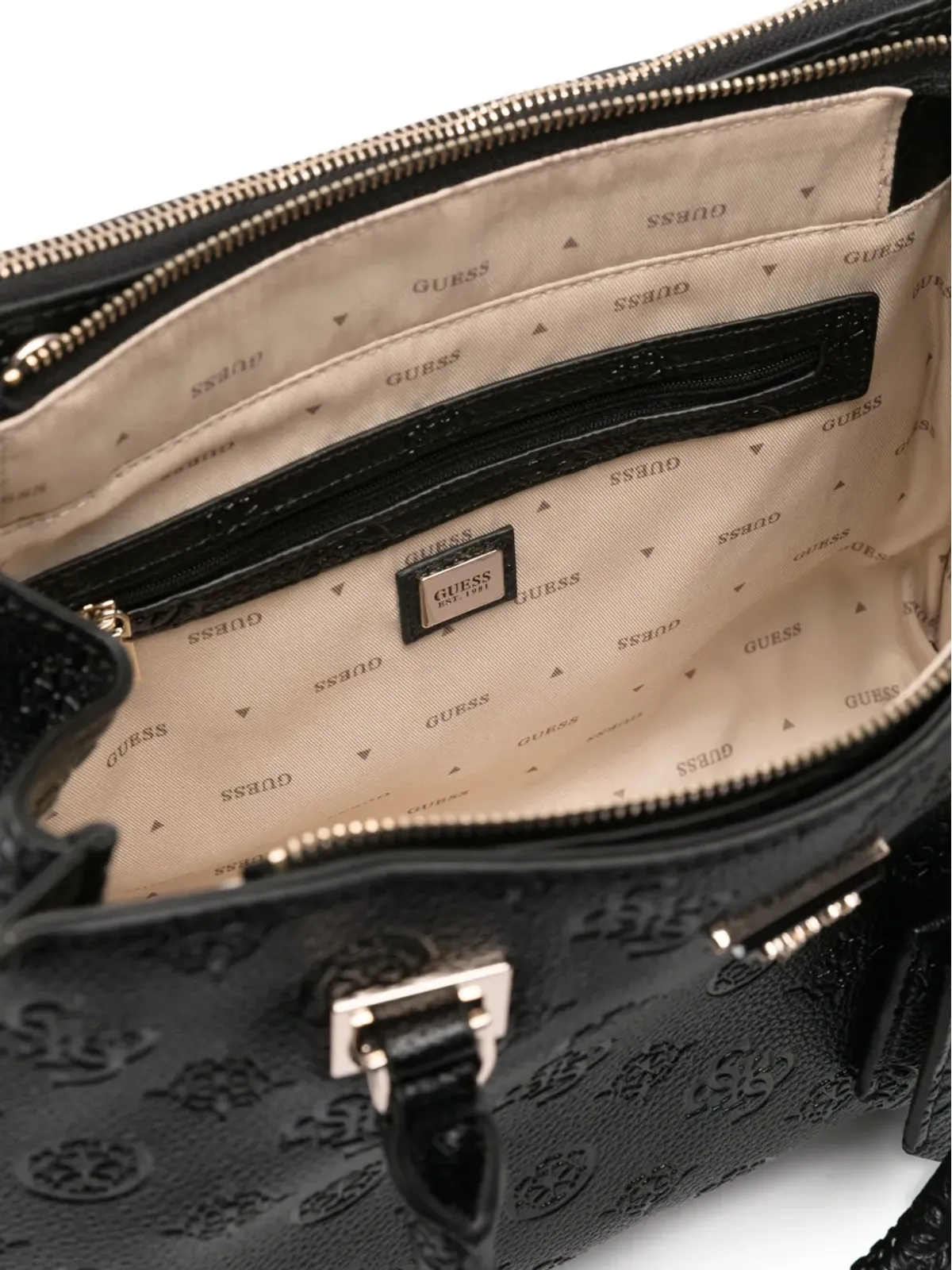 GUESS USA Cresidia ロゴプレート トートバッグ - 画像4