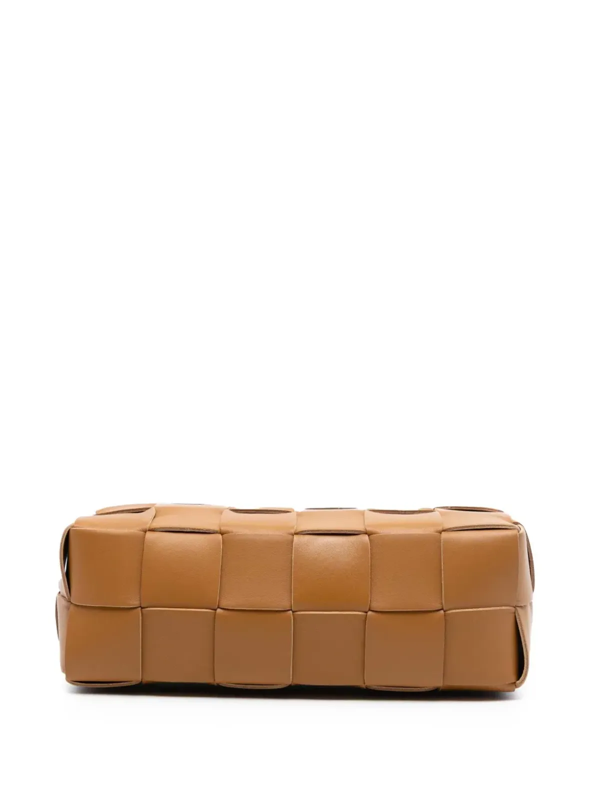 Bottega Veneta Pre-Owned ボッテガ・ヴェネタ プリオーナード ナッパイントレッチャート ブリック カセットショルダーバッグ ブラウン - 画像4