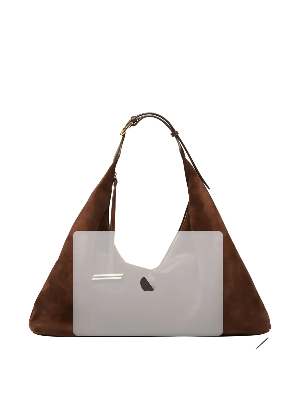 Liffner Rhum adjustable-buckle pillow tote bag - Brown - 画像3