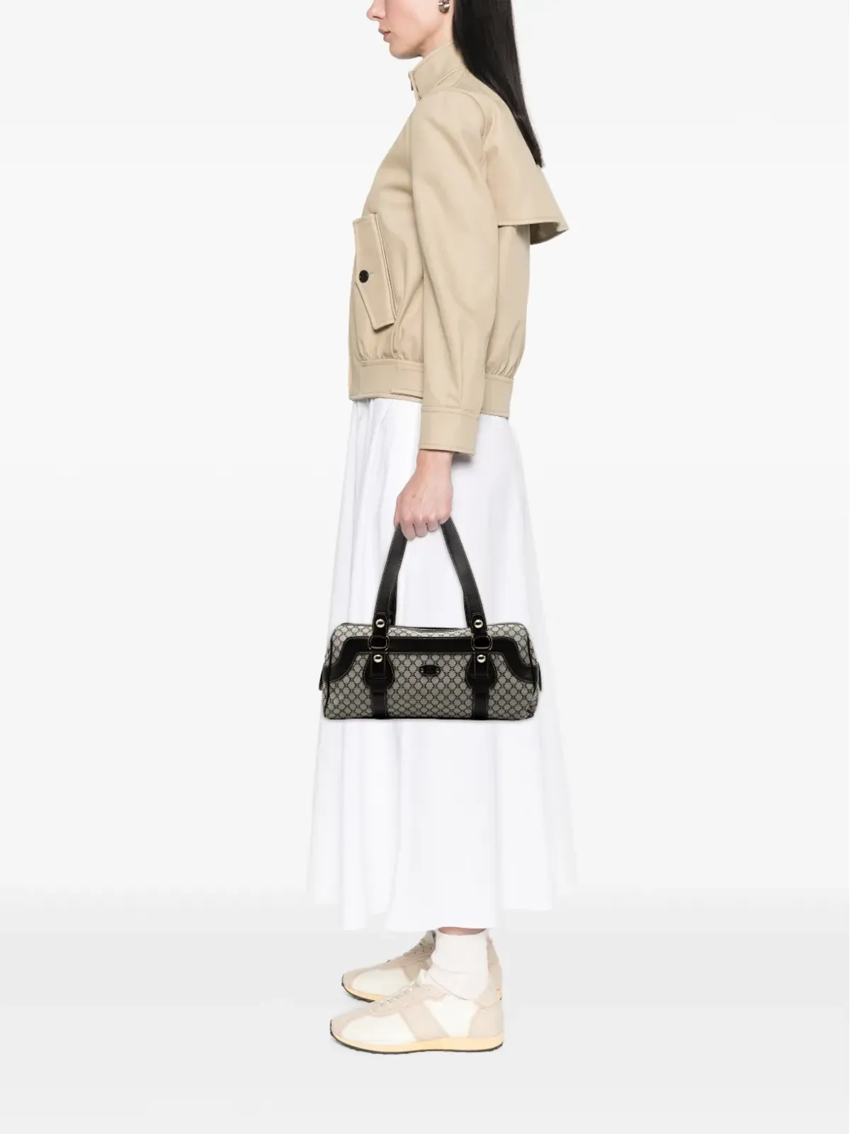 Celine Pre-Owned 2000 Macadam Canvas ショルダーバッグ - ブラック - 画像2