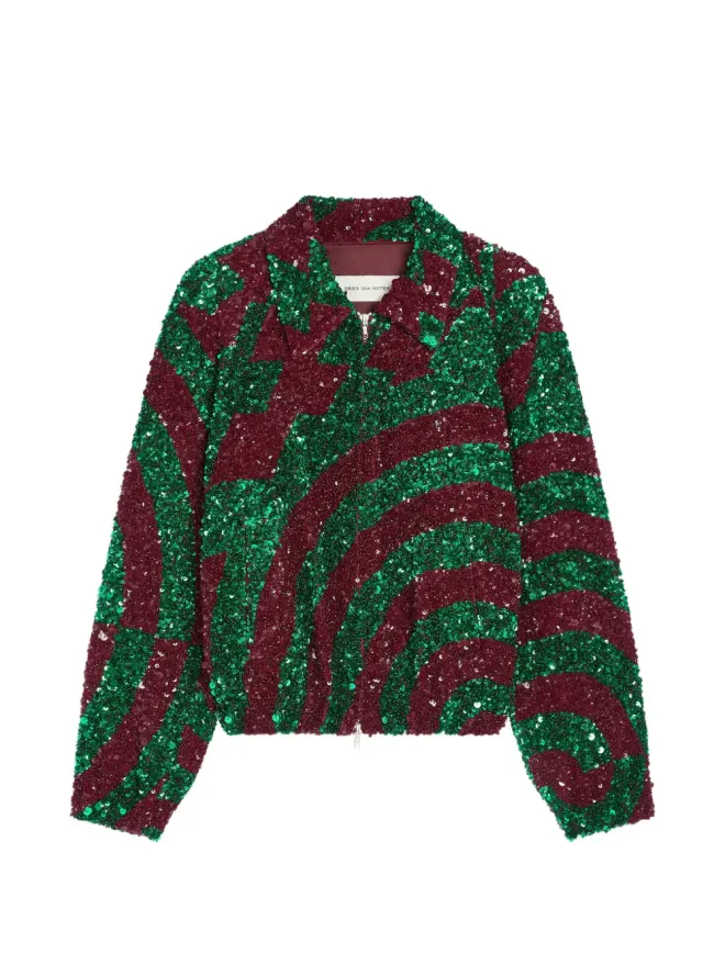 Dries Van Noten DRIES VAN NOTEN スパンコールジャケット（レッド）の商品画像