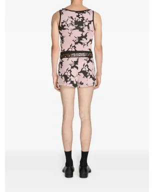 DRIES VAN NOTEN ジャカードタンクトップ ピンク - サムネイル4