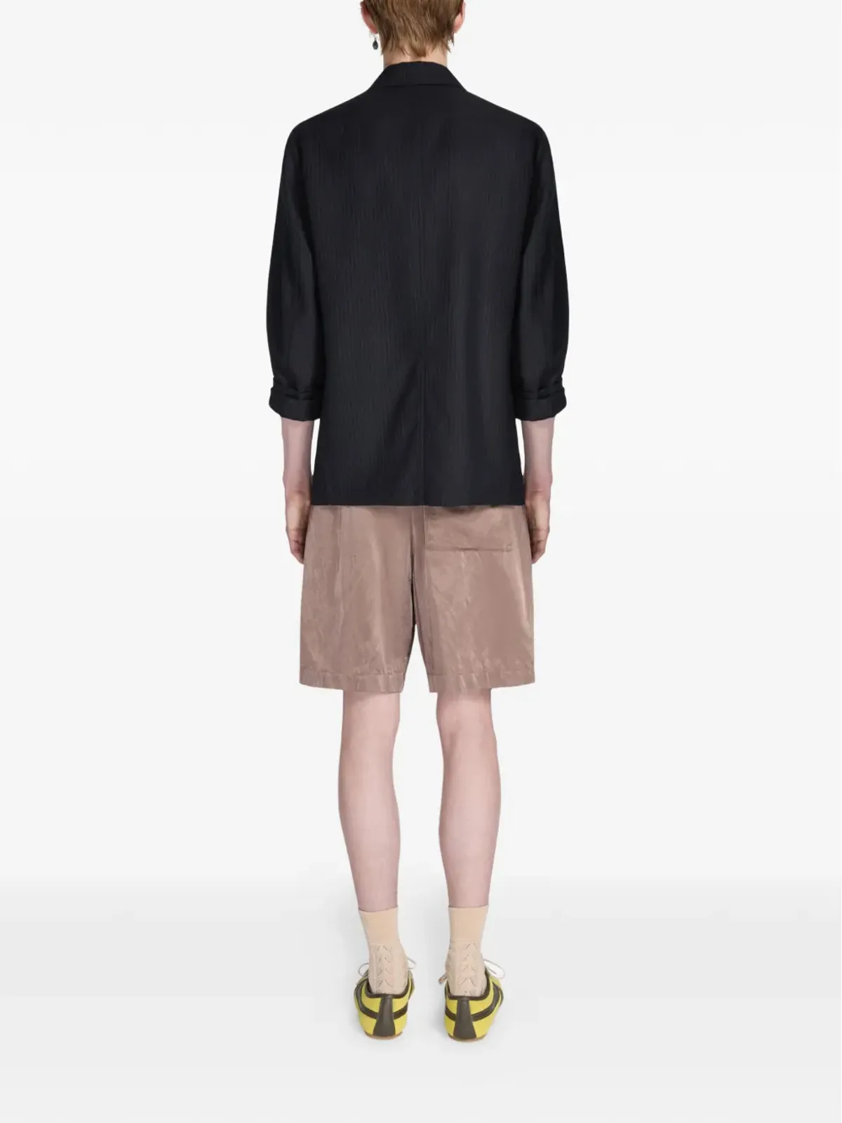 DRIES VAN NOTEN ピンストライプ ワークウェア オーバーシャツ - 画像4