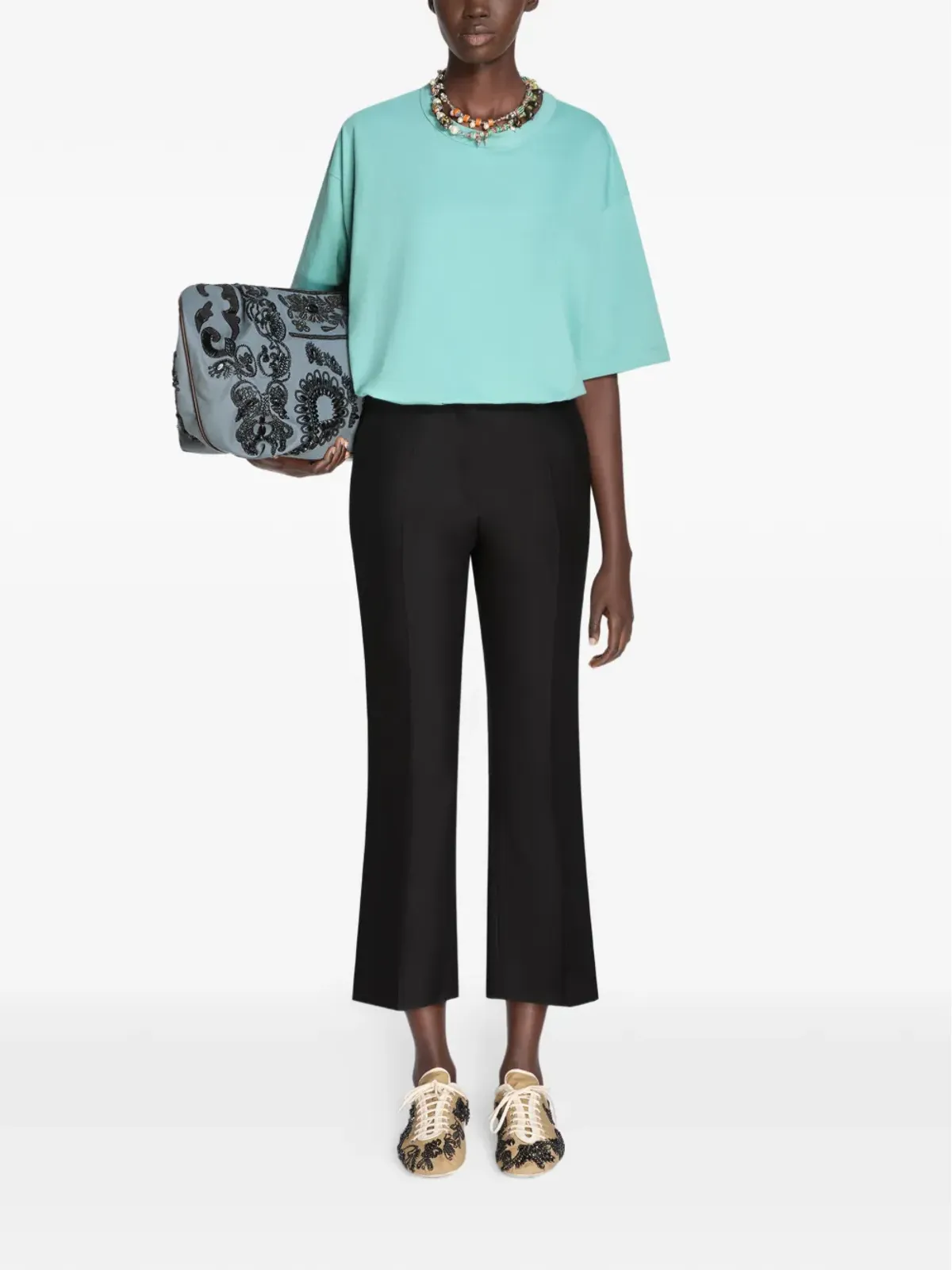 DRIES VAN NOTEN クロップド テーラードパンツ - 画像2