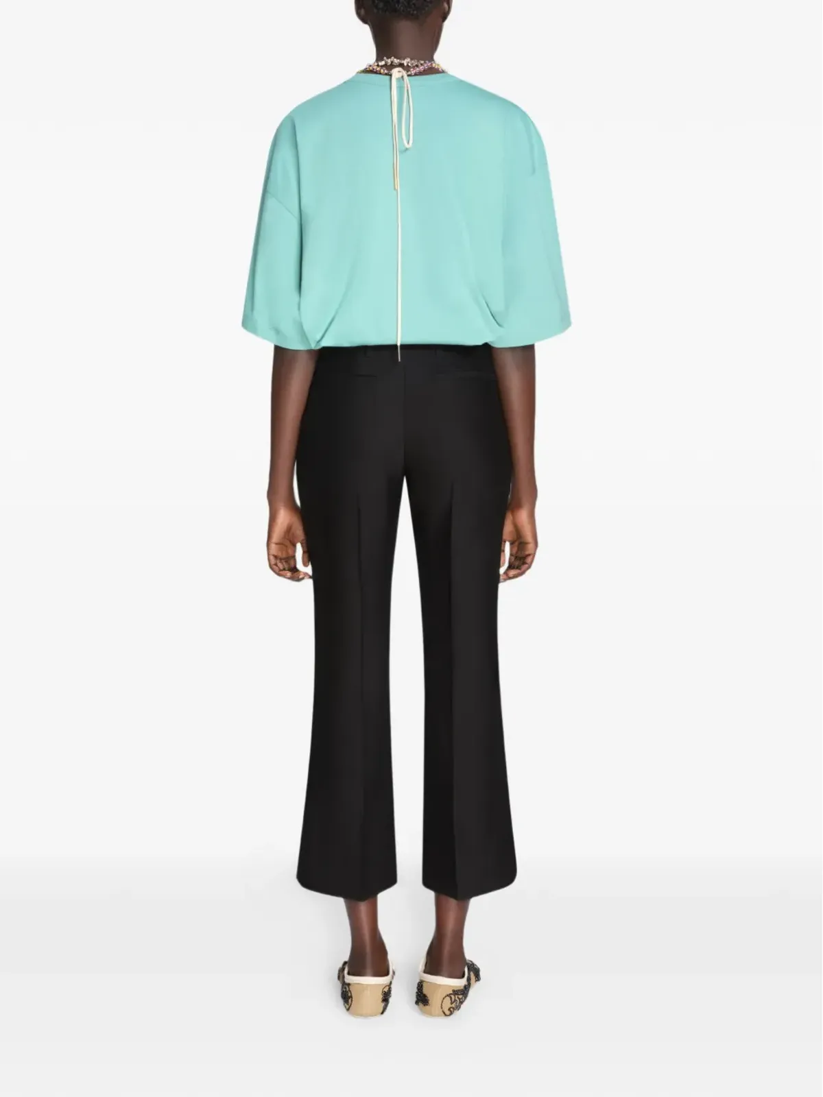DRIES VAN NOTEN クロップド テーラードパンツ - 画像4
