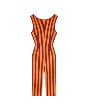 DRIES VAN NOTEN ストライプ柄ニットジャンプスーツ - サムネイル1