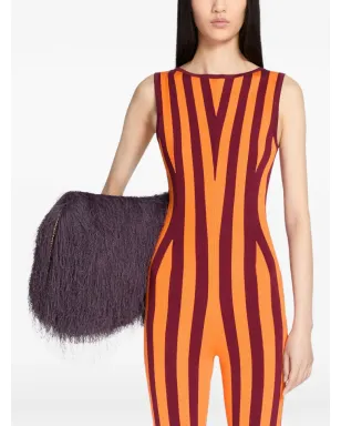 DRIES VAN NOTEN ストライプ柄ニットジャンプスーツ - サムネイル4