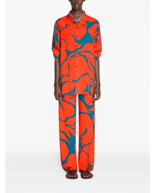 DRIES VAN NOTEN 花柄プリントパンツ - サムネイル2