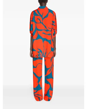 DRIES VAN NOTEN 花柄プリントパンツ - サムネイル4