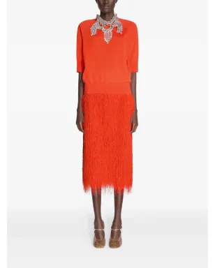 DRIES VAN NOTEN オレンジのメリノトップ - サムネイル2