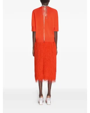 DRIES VAN NOTEN オレンジのメリノトップ - サムネイル4