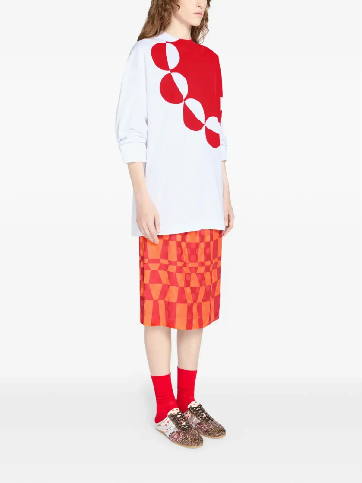 DRIES VAN NOTEN グラフィックプリントTシャツ - 画像3