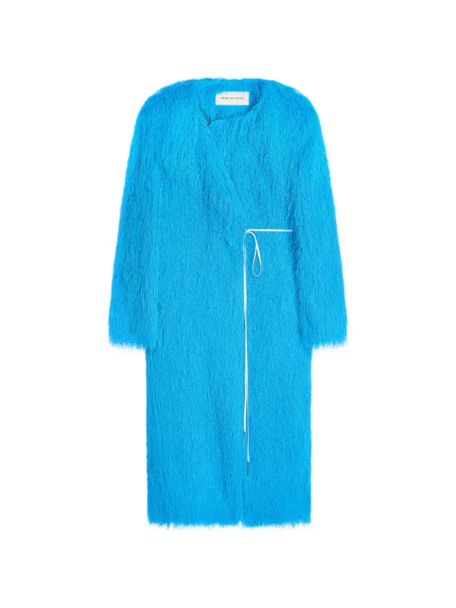 Dries Van Noten DRIES VAN NOTEN フリンジ付きVネックコートの商品画像