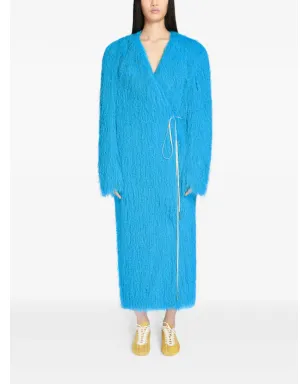 DRIES VAN NOTEN フリンジ付きVネックコート - サムネイル2