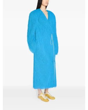 DRIES VAN NOTEN フリンジ付きVネックコート - サムネイル3