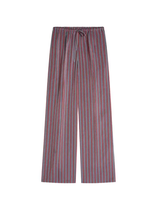 Dries Van Noten DRIES VAN NOTEN ゴム入りストライプパンツ グレーの商品画像