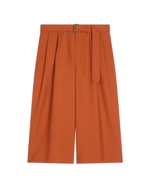 DRIES VAN NOTEN ベルト付きウールショートパンツ - サムネイル1