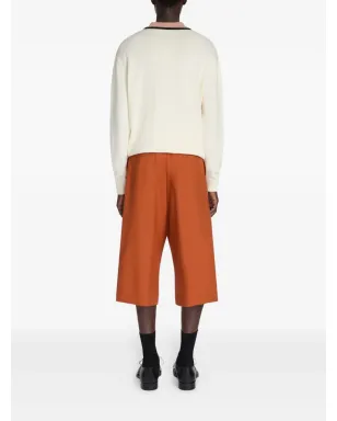 DRIES VAN NOTEN ベルト付きウールショートパンツ - サムネイル4
