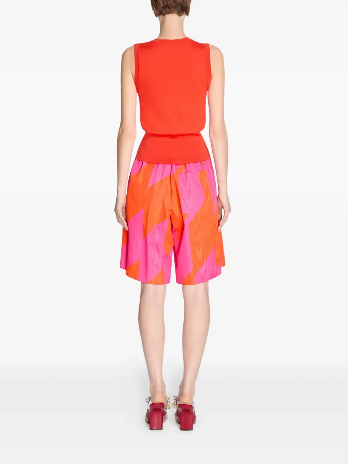 DRIES VAN NOTEN プリントショーツ - オレンジ - 画像4