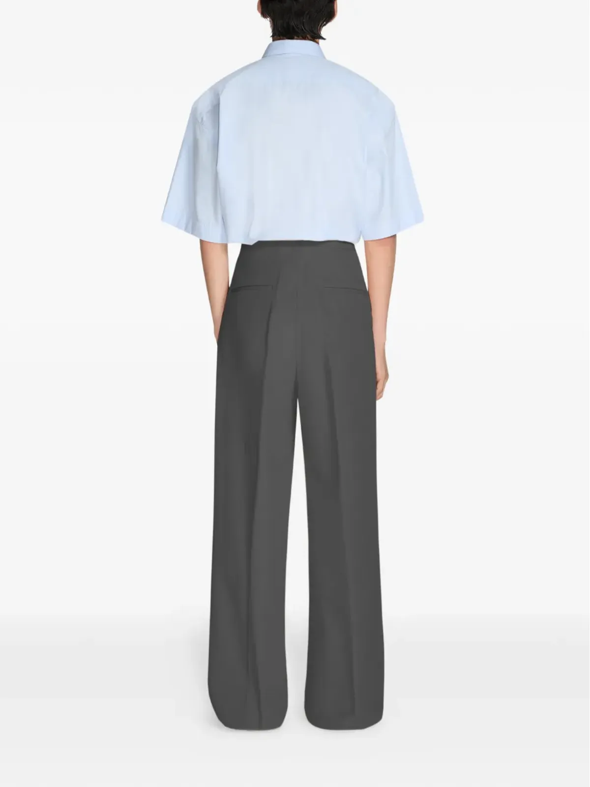 DRIES VAN NOTEN プリーツ付きコットンパンツ - 画像4