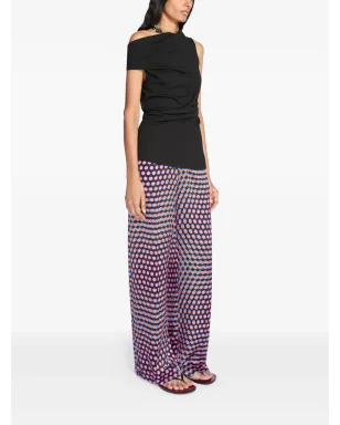 DRIES VAN NOTEN ドット柄シルクパンツ - サムネイル3