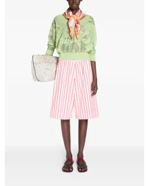 DRIES VAN NOTEN ストライプ柄コットンショーツ - サムネイル2
