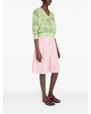 DRIES VAN NOTEN ストライプ柄コットンショーツ - サムネイル3