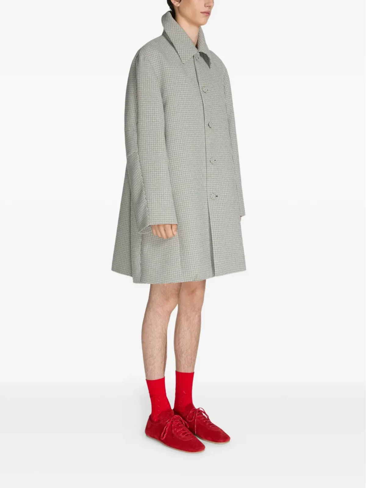 DRIES VAN NOTEN ギンガムチェックコート - 画像3