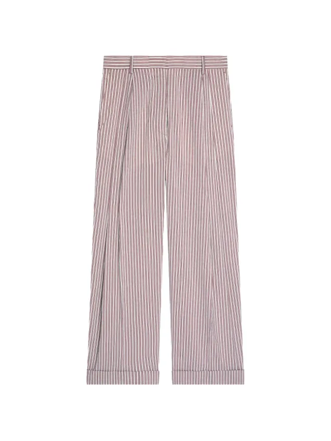Dries Van Noten DRIES VAN NOTEN プリーツストライプパンツの商品画像
